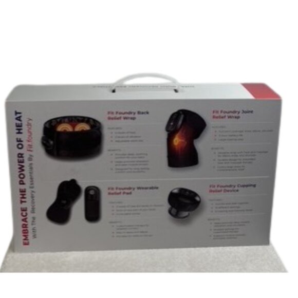 Fit Foundry 4-in-1 Heat & Massage Recovery Pack for Relief New Sealed Box - Picture 8 of 16